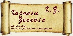 Kojadin Zečević vizit kartica
